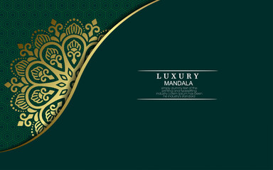 Luxury ornamental mandala background with arabic islamic east pattern style premium vector