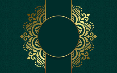 Luxury ornamental mandala background with arabic islamic east pattern style premium vector