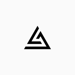 LA initials logo design inspiration