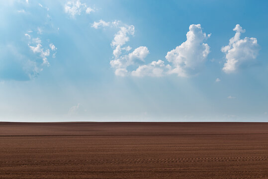 acker ackerbau landwirtschaft bauer nutzfl&auml;che &ouml;ko feld himmel sonnig bio landschaft leer ernte getreide kartoffeln anbaufl&auml;che natur hinergrund