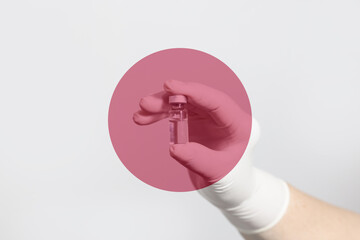 Flag of Japan illustrating campaign for global vaccination against Covid-19. Epidemic Virus