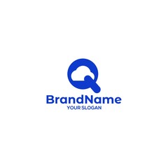 Q Cloud Logo Design Vector