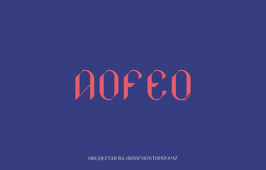 pink color alphabet capital letter A to Z font family