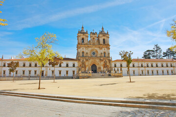 Fototapeta premium The Alcobaça Monastery - Roman Catholic church located in the town of Alcobaça, Portugal.