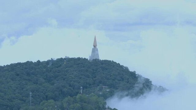 Wat Pa Phu Thub Berg is the tallest temple in Thailand, Lom Kao District Phetchabun province..Phu Thub Berg is a very popular tourist destination with cool weather all year round.