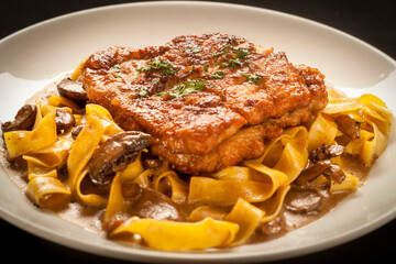 Delicious looking food for dinner and breakfast.
