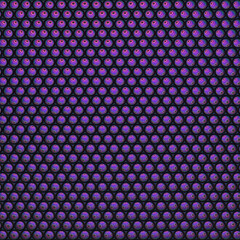 in to the hexagons shiny purple and pink colored balls with black edge 3d illustrated pattern