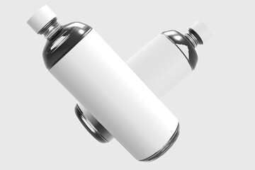 Realistic 3d Bottle Picture  