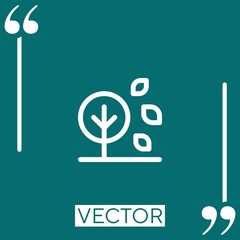 fall vector icon Linear icon. Editable stroked line