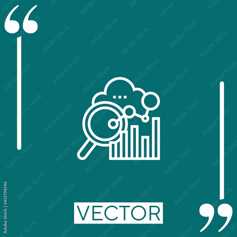 Poster performance vector icon linear icon. editable stroked line