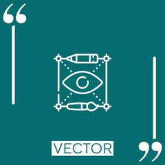 design thinking vector icon Linear icon. Editable stroke line