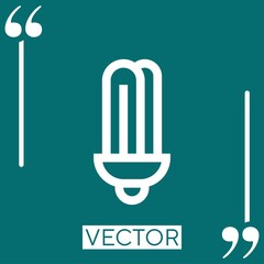 lightbulb vector icon Linear icon. Editable stroke line