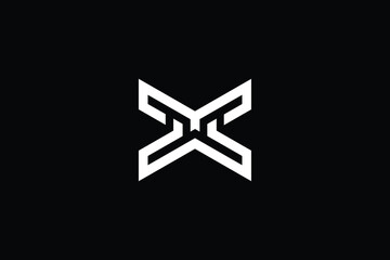 Fototapeta na wymiar XM logo letter design on luxury background. MX logo monogram initials letter concept. XM icon logo design. MX elegant and Professional letter icon design on black background. M X XM MX