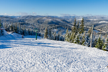 Beautiful panoramic view over the 