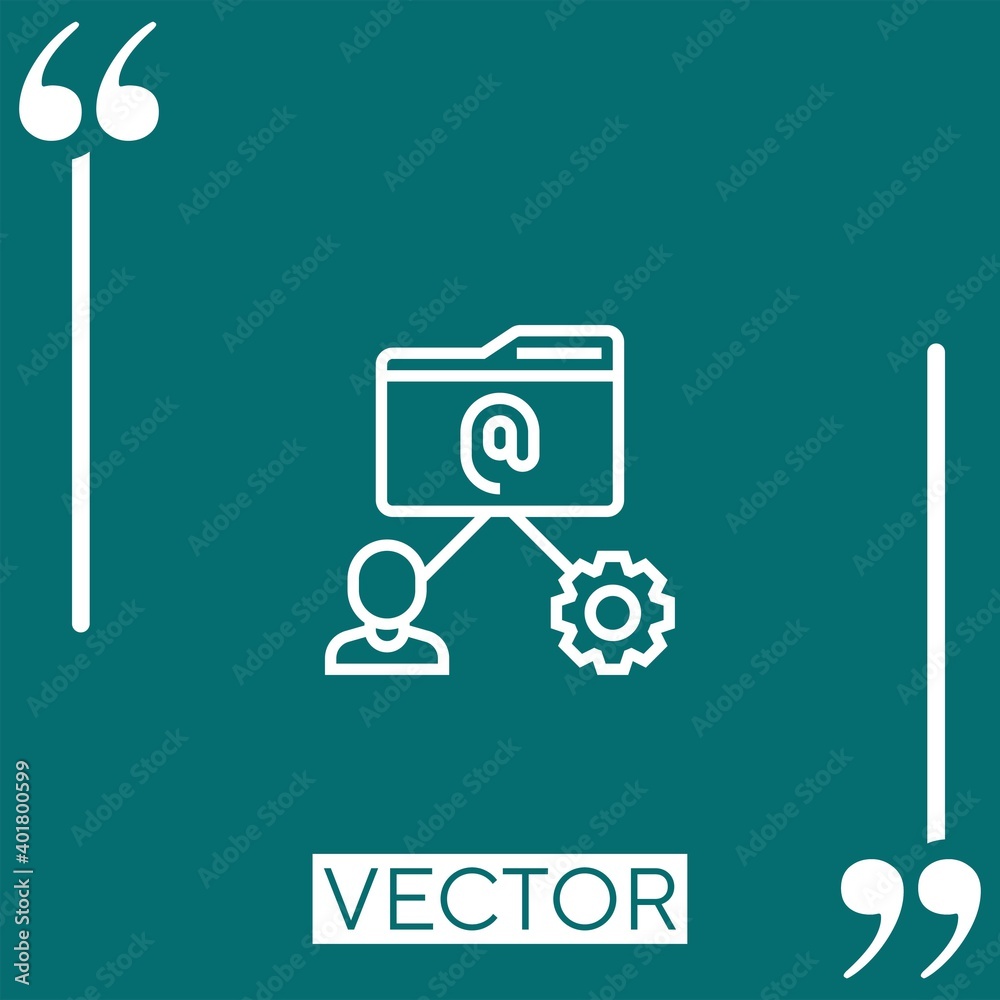 Poster complexity vector icon linear icon. editable stroke line