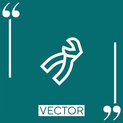 forceps vector icon Linear icon. Editable stroke line