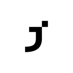 J letter logo for tech company