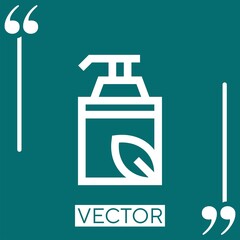 hand wash vector icon Linear icon. Editable stroke line