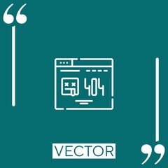 error vector icon Linear icon. Editable stroke line