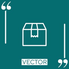 package   vector icon Linear icon. Editable stroke line