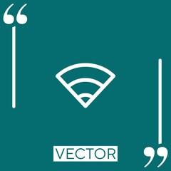 Obraz premium wifi vector icon Linear icon. Editable stroke line