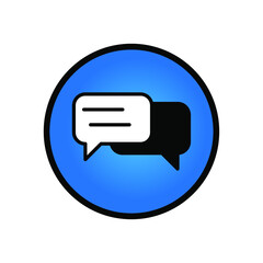 talk bubble speech for website. Perfect use for web, pattern, design, icon, ui, ux, etc.