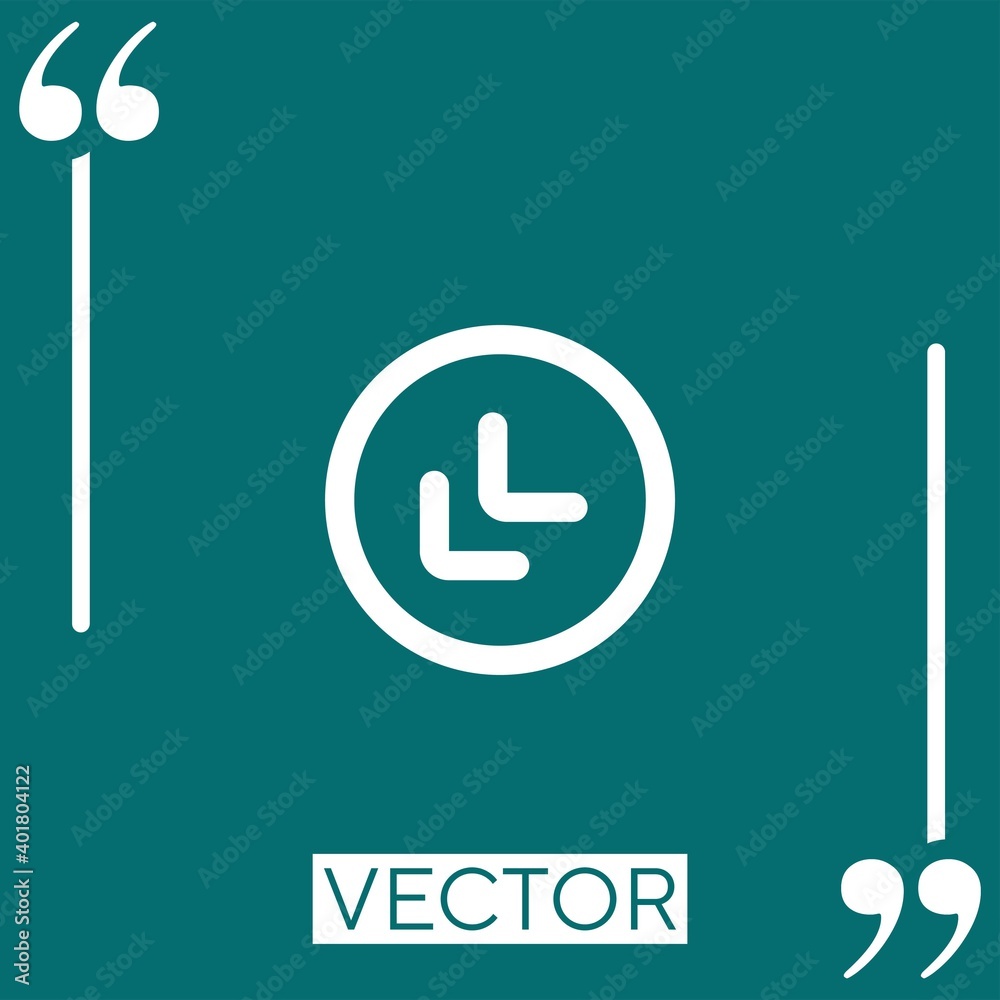 Poster diagonal arrow vector icon linear icon. editable stroke line