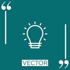 idea vector icon Linear icon. Editable stroke line