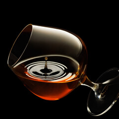 cognac in snifter glass