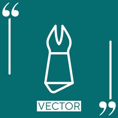 dress    vector icon Linear icon. Editable stroke line