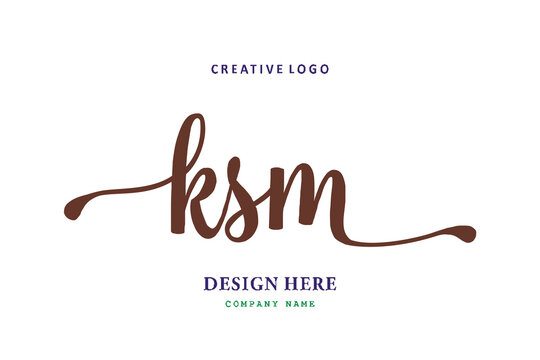 KSM lettering logo is simple, easy to understand and authoritative