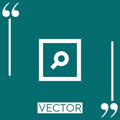 search vector icon Linear icon. Editable stroke line