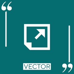 send vector icon Linear icon. Editable stroke line