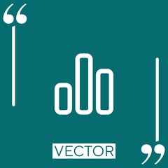 bars graphic outline vector icon