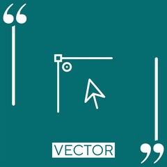 edit corner vector icon Linear icon. Editable stroke line
