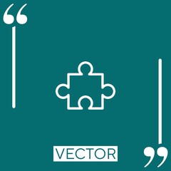 puzzle vector icon