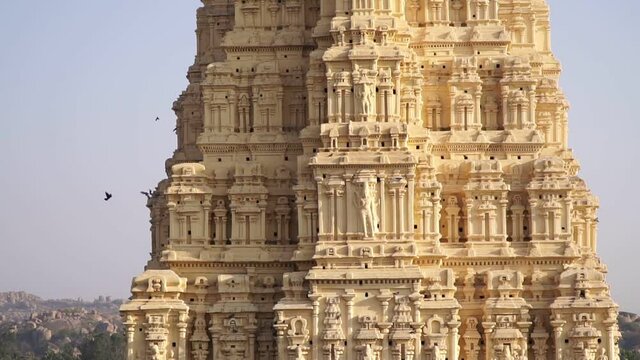 Temple of god Virupaksha or Shiva in the ancient city of Hampi