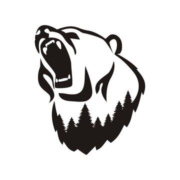 recommend clip art: Bear with open mouth