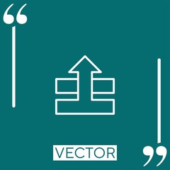 sent   vector icon Linear icon. Editable stroke line