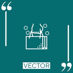 shopping bag vector icon