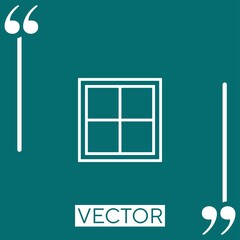 square   vector icon Linear icon. Editable stroke line