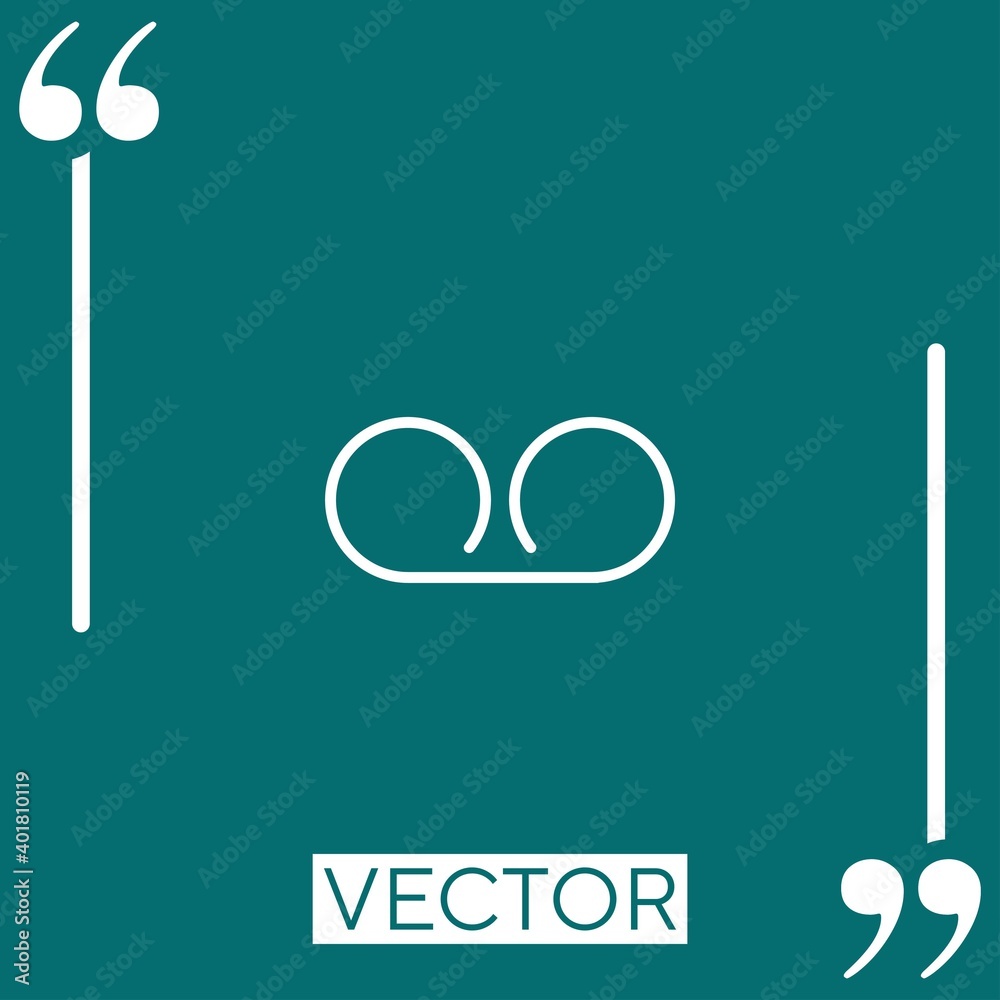 Poster ui symbol vector icon linear icon. editable stroke line