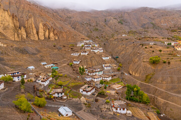 Dhankar village was the traditional capital of the Spiti Valley Kingdom during the 17th century situated at an elevation of 3,894 metres in Spiti Valley, Himachal Pradesh, India.