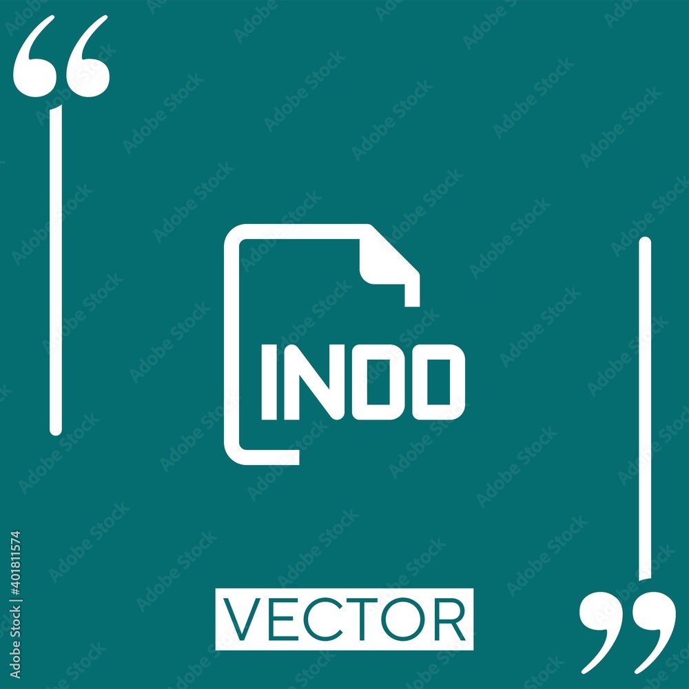Poster files vector icon linear icon. editable stroke line