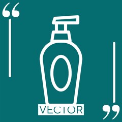 cream   vector icon Linear icon. Editable stroke line