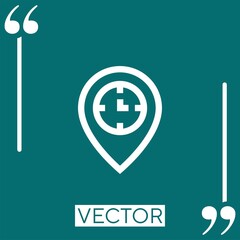 Obraz premium standby vector icon Linear icon. Editable stroked line