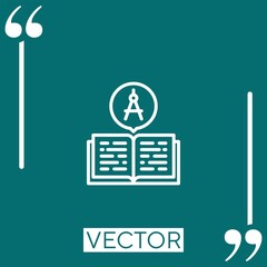 architect vector icon Linear icon. Editable stroke line