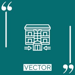 lift vector icon Linear icon. Editable stroke line