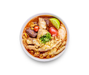 Rice Vermicelli wiith Northern Thai Pork and Chicken Curry