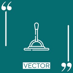 lever vector icon Linear icon. Editable stroke line
